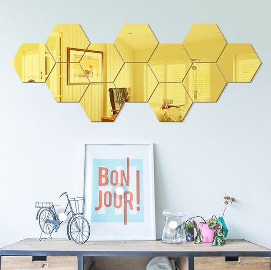 3d Home Sign Acrylic Mirror 3d Acrylic Round Mirror Wall Sticker
