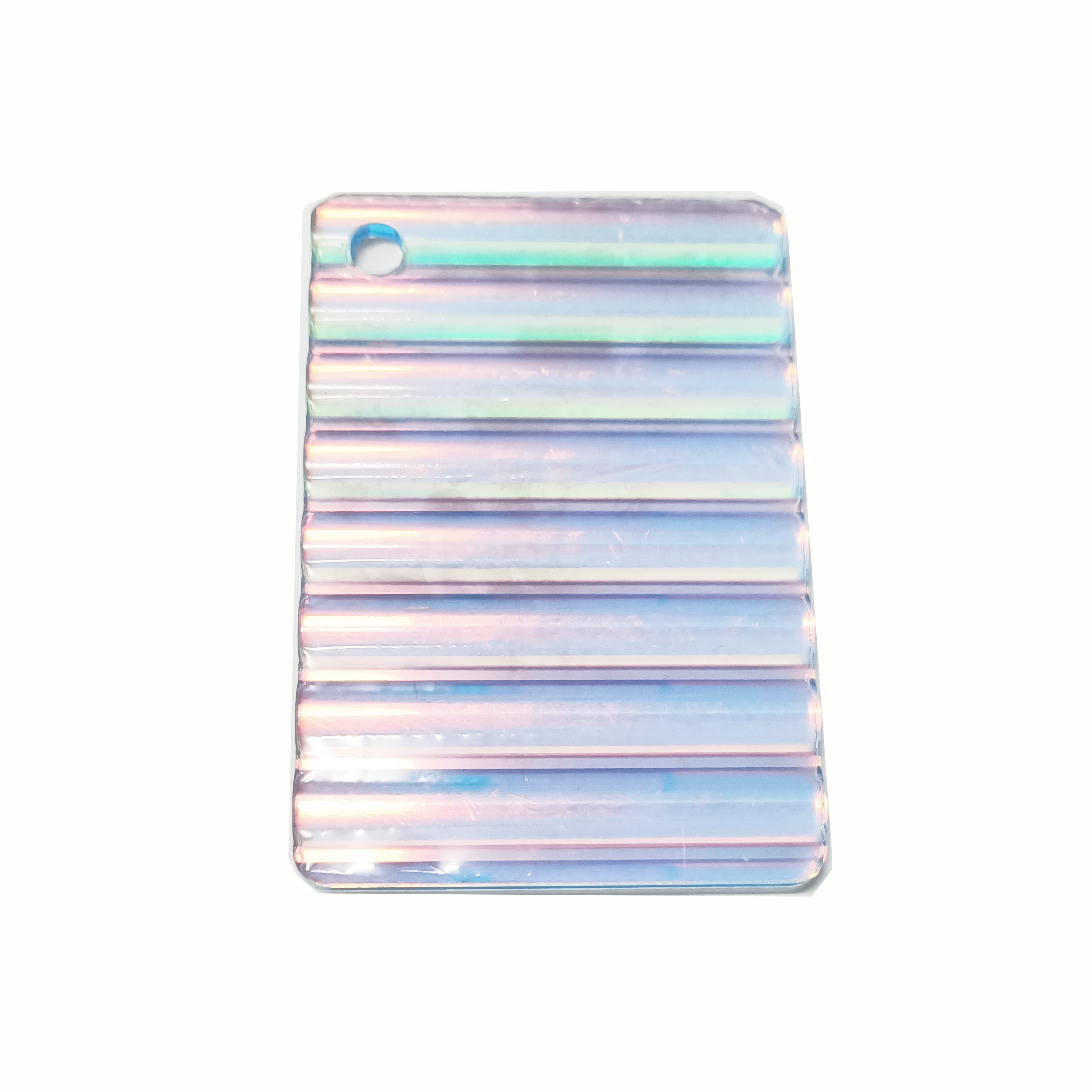 Iridescent Colored Pattern Textured Acrylic Sheets Transparent Glossy Ribbed Textured Acrylic Sheet