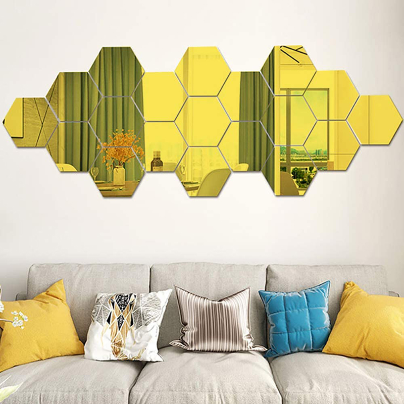 3d Mirror Wall Stickers Acrylic Art Wall Decals